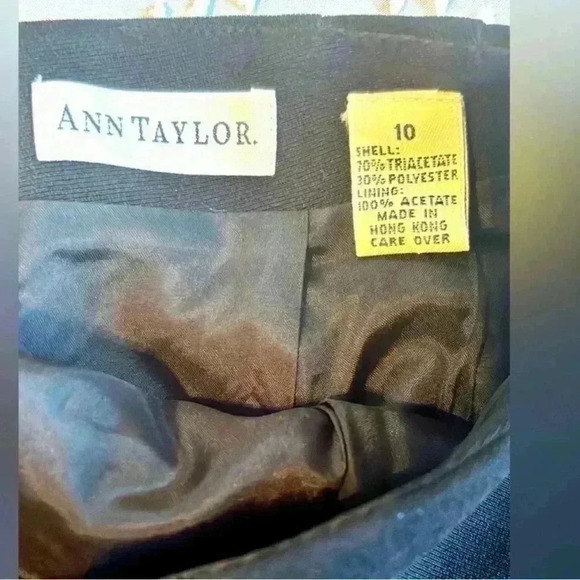 Ann Taylor Knee Length Classic Black Pencil Skirt-Fully lined Women's Size 10 - Picture 3 of 6